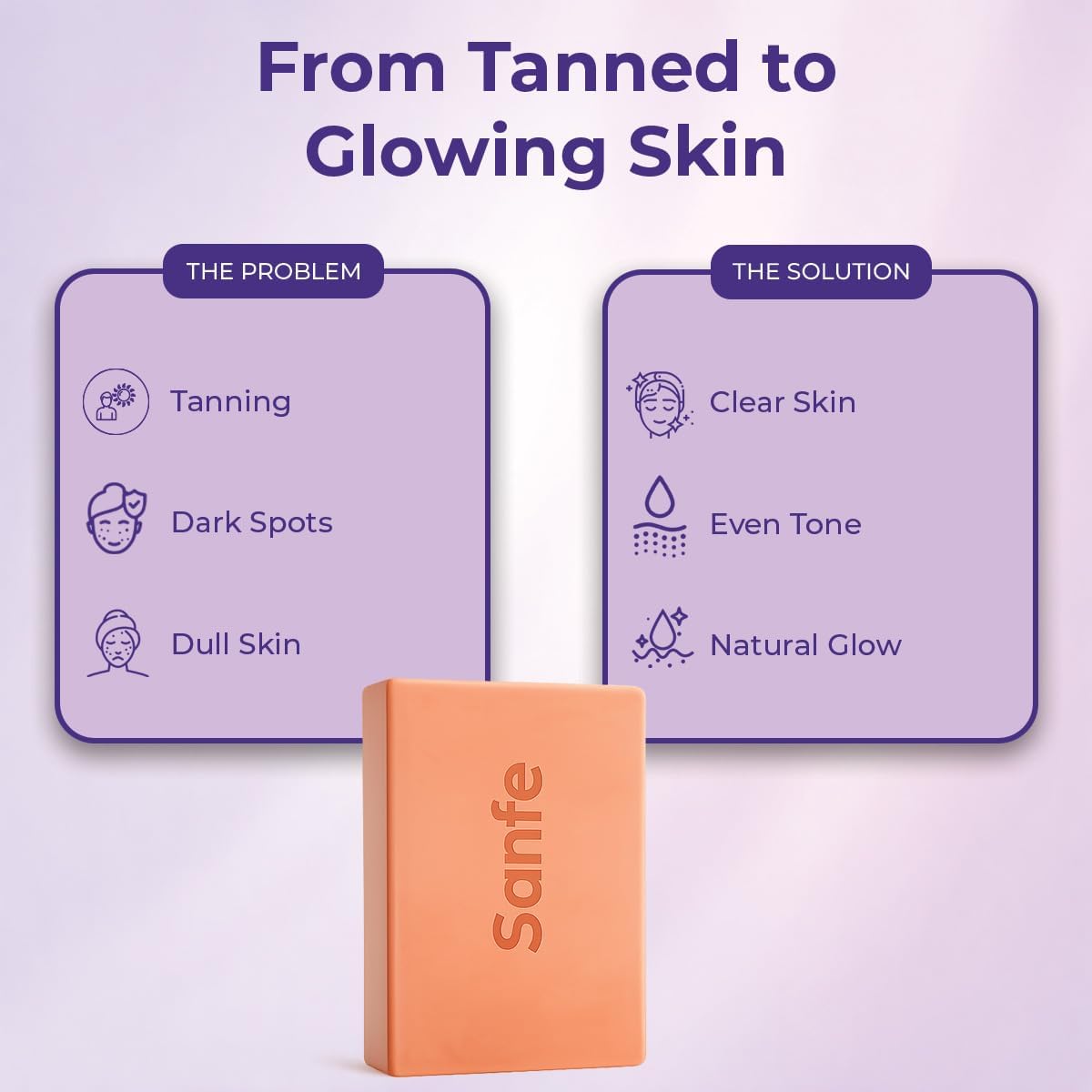 Sanfe Dark Spots Brightening Soap with 2% Kojic Acid - 75g - Image 3