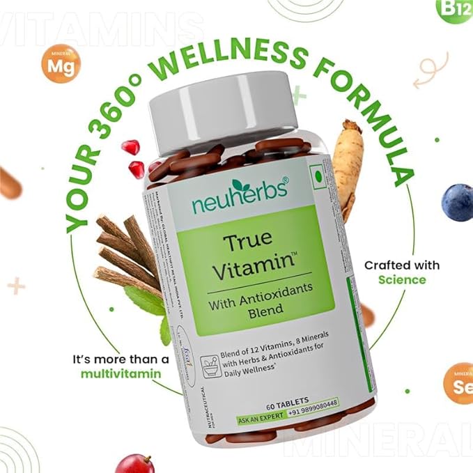 Neuherbs True Vitamin With Antioxidants Blend Tablets - 60 Count - Image 4