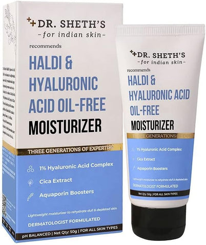 Dr. Sheth's Haldi & Hyaluronic Acid Oil-Free Moisturizer 50g