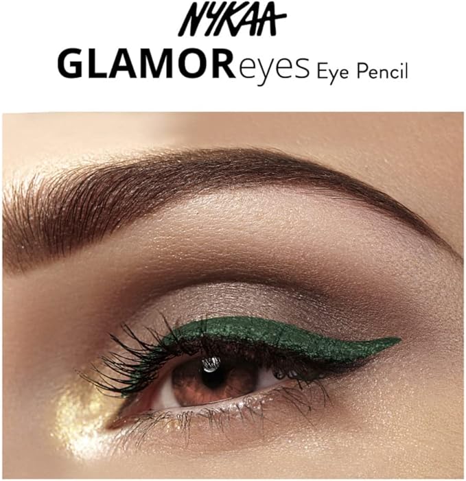 Nykaa Glamoreyes Eye Pencil Jade Jinx 03 - Colour Cosmetics, Single Pencil - Image 3