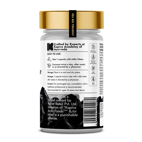 Kapiva Activ Foods Shilajit Energy Capsules 60