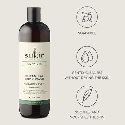 Sukin Botanical Body Wash - Signature Scent, 500ml - Image 3