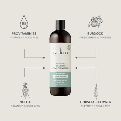 Sukin Natural Balance Conditioner with Botanical Extracts - 500ml - Image 4