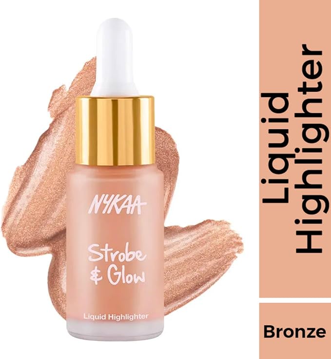Nykaa Strobe & Glow Liquid Highlighter in Glazed Bronze - 30ml - Image 2
