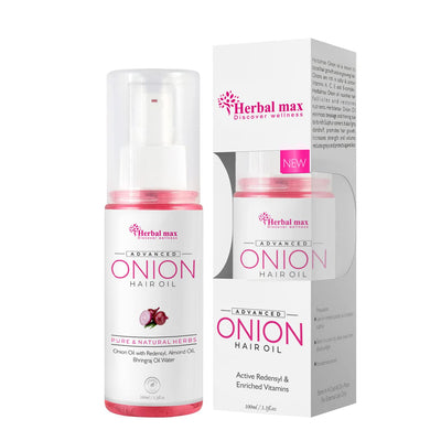 Herbal Max Onion Seed Hair Oil for Silky, Strong Hair - 100ML