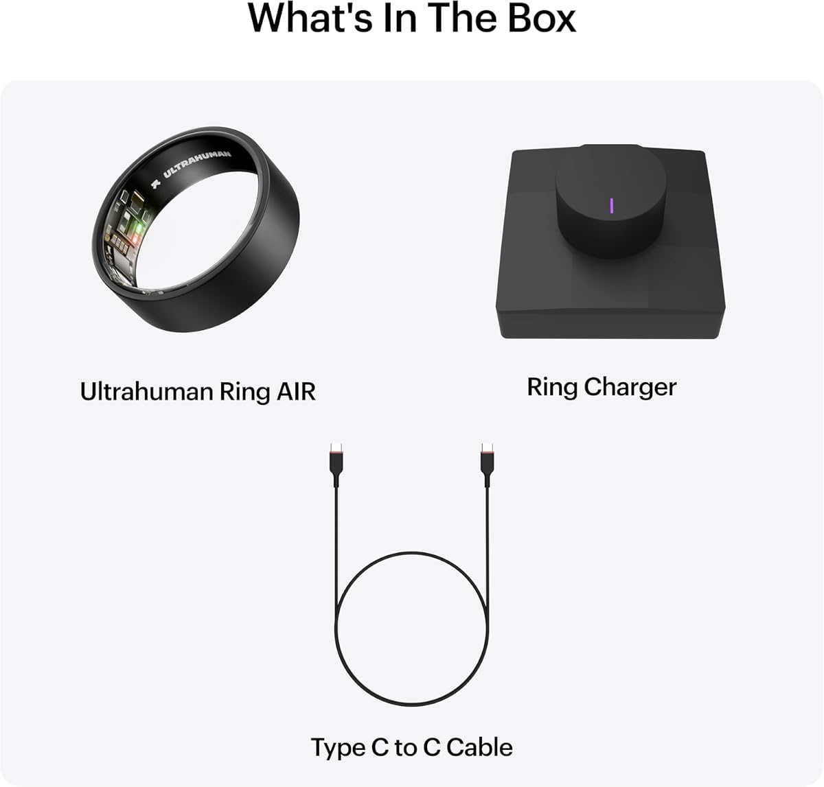 Ultrahuman Ring AIR - Smart Health Tracker in Matte Grey, Size 10 - Image 8