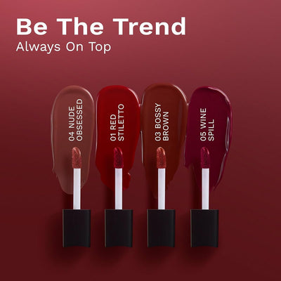 Pilgrim Matte Mini Liquid Lipstick - Spanish Squalane, Hydrating - 4 x 4ml Pack - Image 2