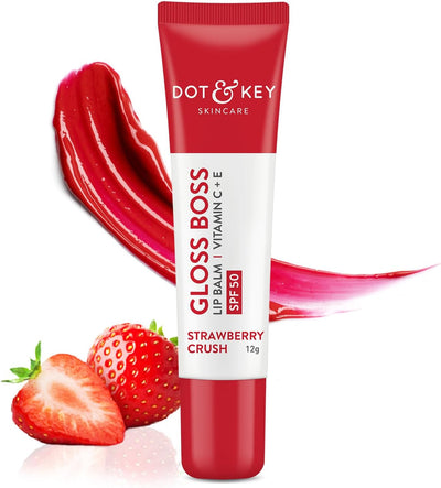 Dot & Key Gloss Boss Lip Balm Vitamin C+E SPF 30 - Strawberry Crush, 12g - Image 2