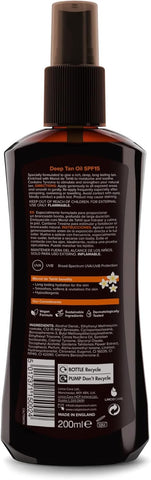 Calypso Sun Protection Deep Tanning Oil Spray 15 Medium 200ml