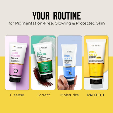 Dr. Sheth'S Kesar & Kojic Acid Sunscreen 80Gm