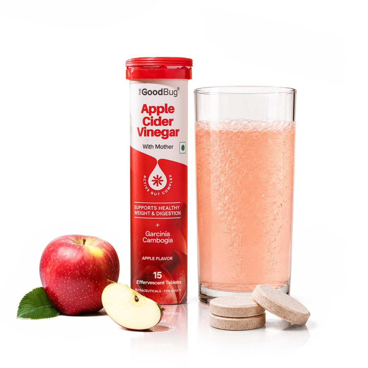 The Good Bug Effervescent : Apple Cider Vinegar 15 Tablets