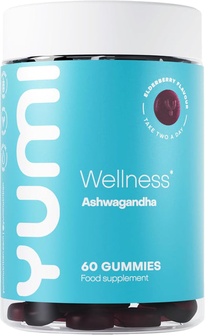 Yumi Wellness Ashwagandha Elderberry Flavour Gummies, 60 Count
