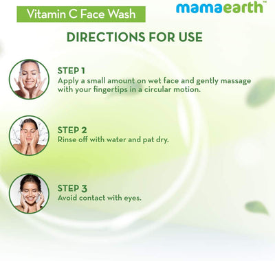 Mamaearth Vitamin C Face Wash with Turmeric & Aloe Vera - 100ml - Image 5