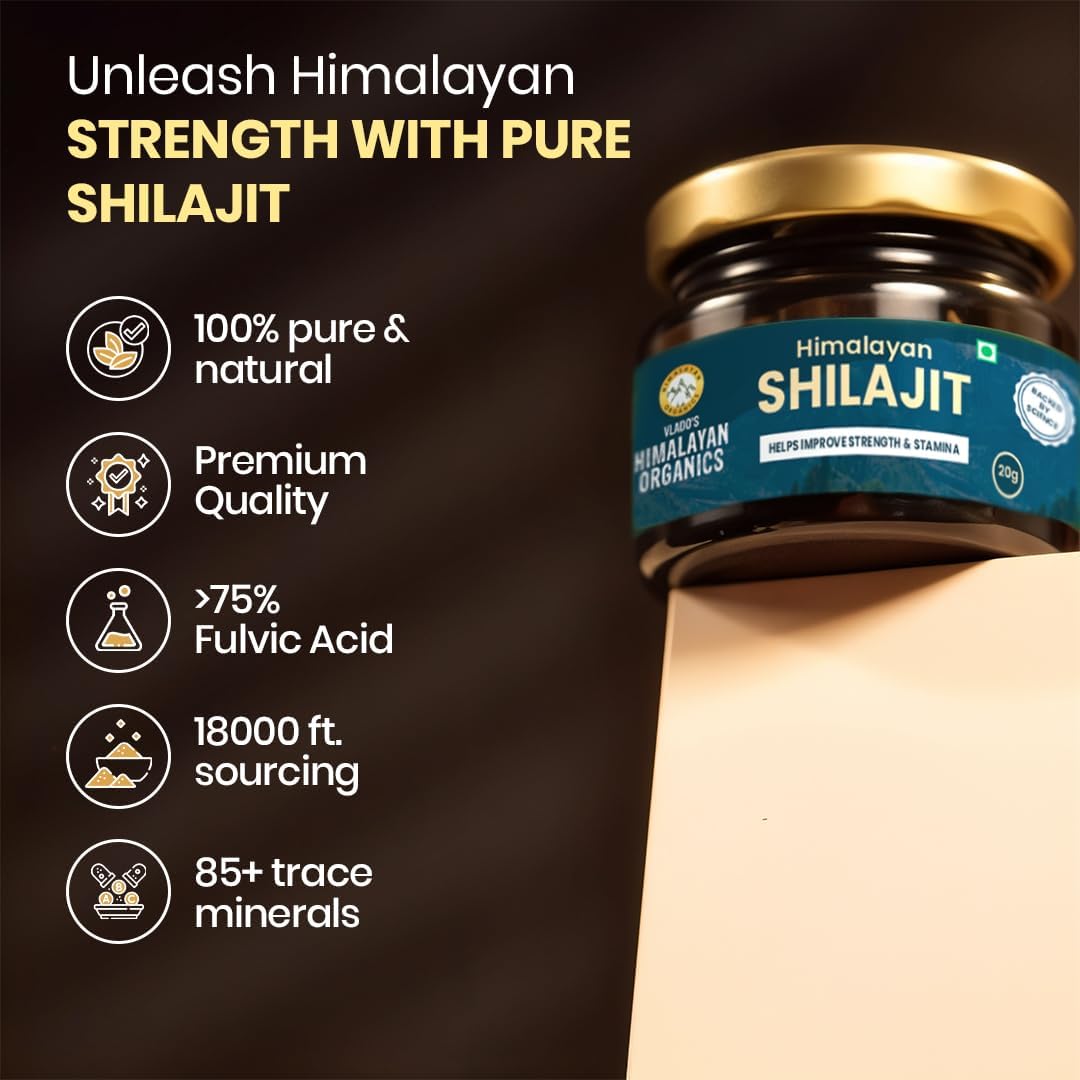 Himalayan Organics Pure Shilajit Resin with Fulvic Acid - 20g - Image 5