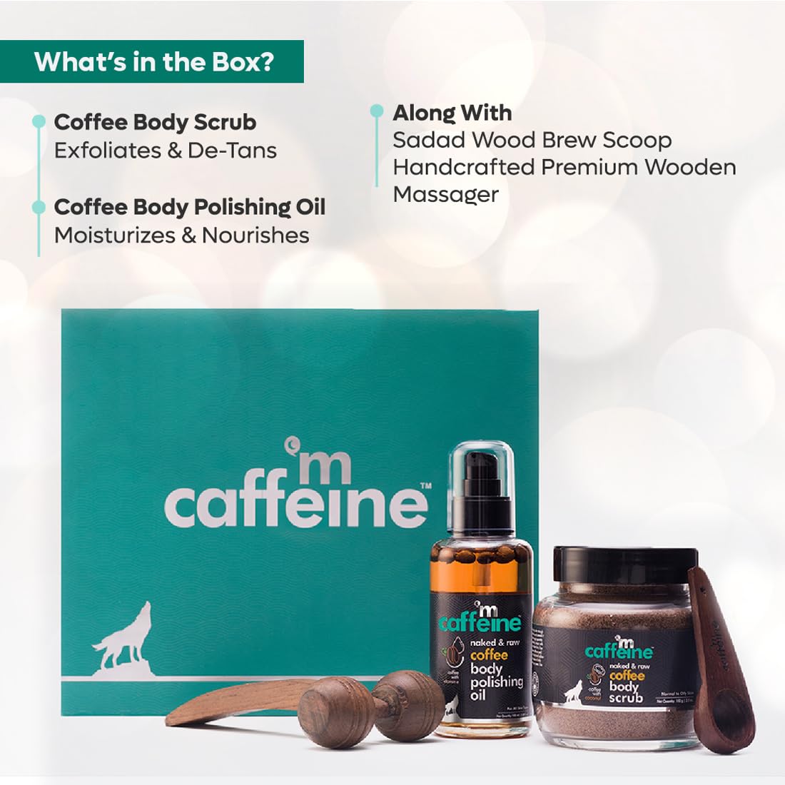 mCaffeine Coffee Destress Body Care Gift Kit - 200 gm - Image 4