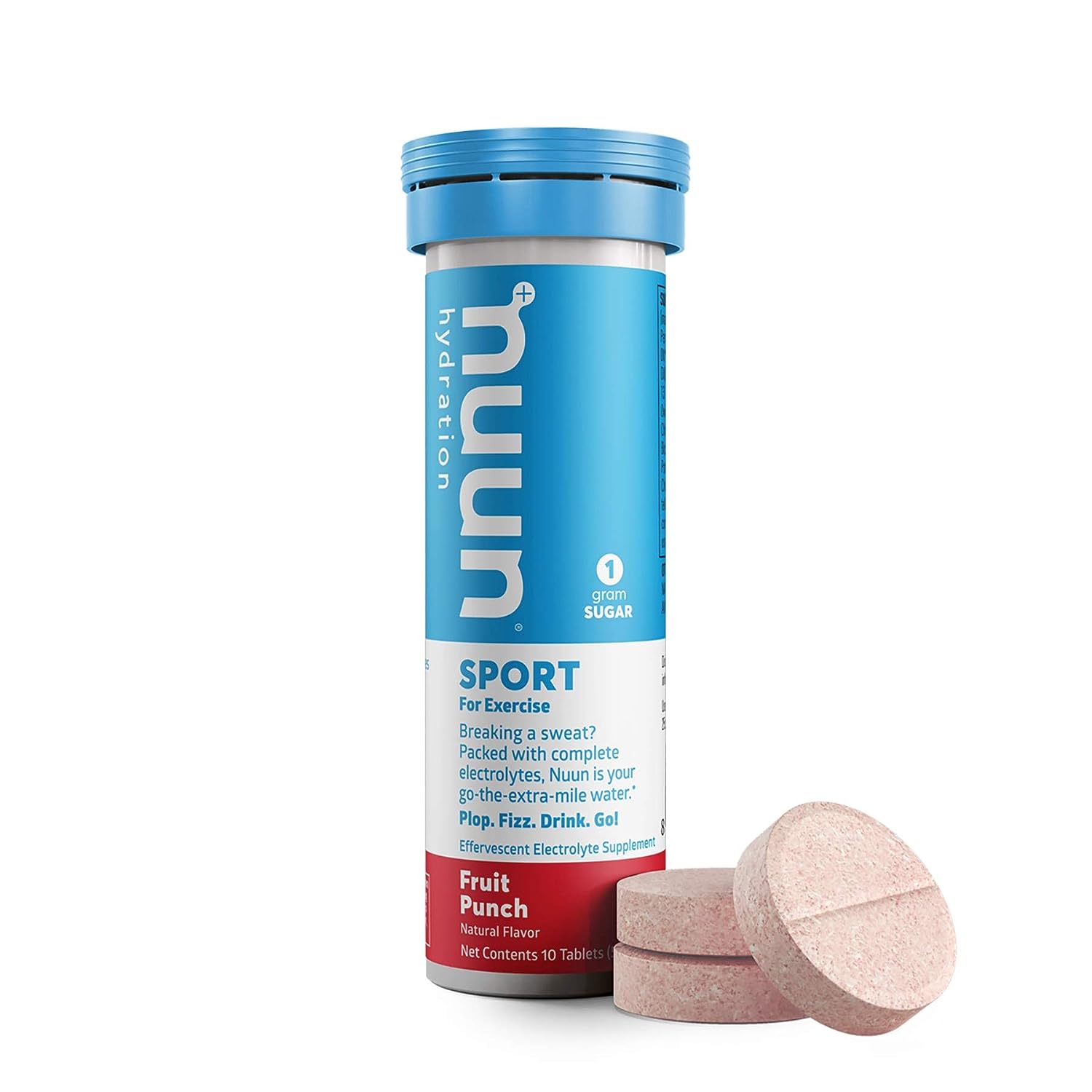 Nuun Act Sport Hydration (Fruit Punch Naturally Flavour) 10 effervescent Tablets (Dietary Supplement)