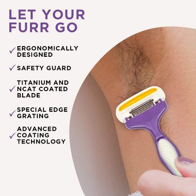 Pee Safe Furr Razor for Men - Body + BLT, Pack of 2 - Image 4