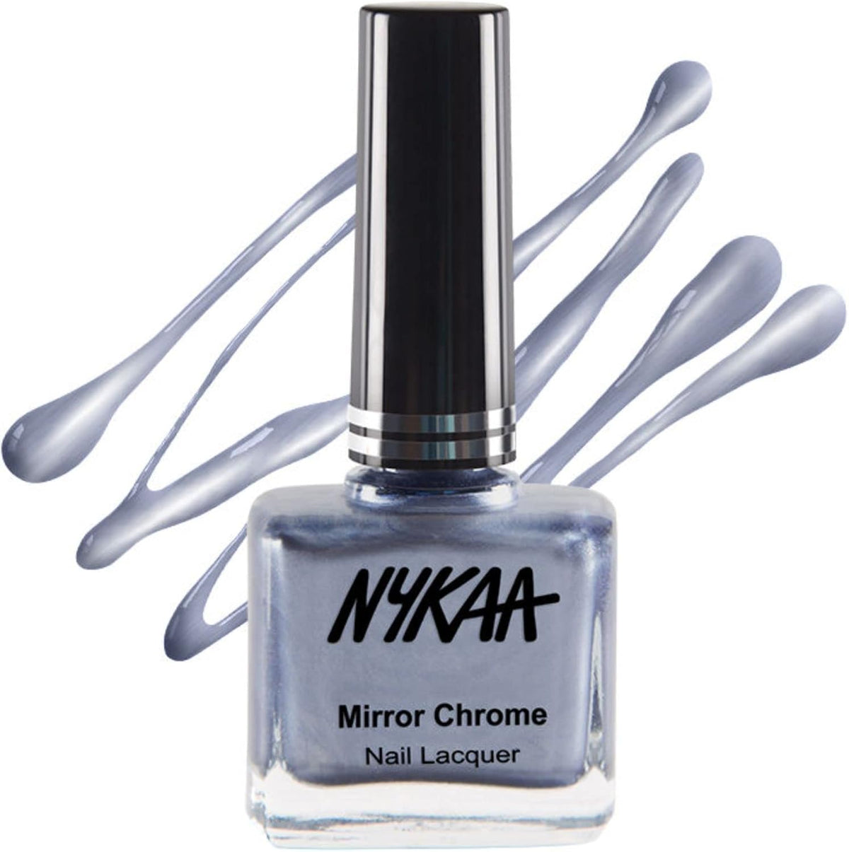 Nykaa Mirror Chrome Nail Lacquer Intergalactic Blue  Shade No  161