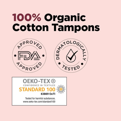 Pee Safe 100% Organic Tampons Regular 16N