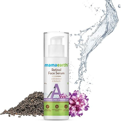 Mamaearth Retinol Face Serum with Retinol & Bakuchi for Fine Lines & Wrinkles