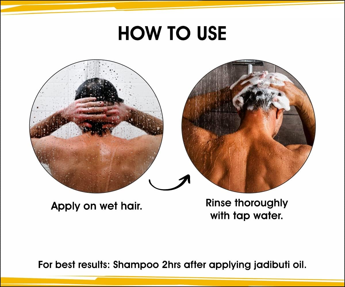 Urban Gabru Ayurvedic Jadibuti Hair Shampoo with Natural Herbs - 200ml - Image 6