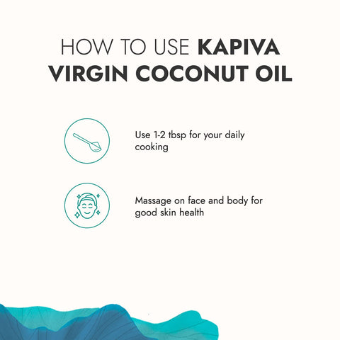 KAPIVA Virgin Cold-Pressed Coconut Oil 500 Ml (2/Pack)