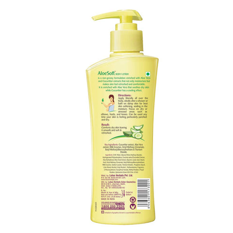 Lotus Herbals Aloesoft SPF 20 Daily Body Lotion - All Skin Types, 250 ml