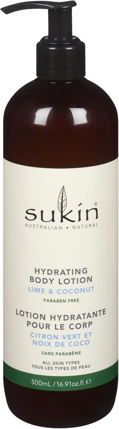 Sukin Botanical Body Wash, Lime & Coconut, 500 Ml