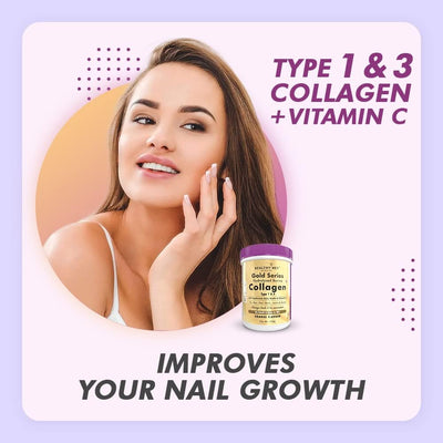HealthyHey Nutrition Gold Series Hydrolysed Bovine Collagen Type 1 & 3, 200g - Orange - Image 3