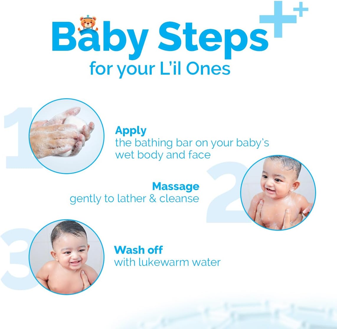 Mamaearth Baby DermaSoft Bathing Bar - SensiCareComplex™, 75g - Image 7