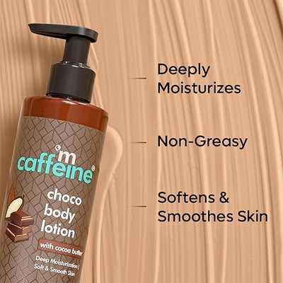 mCaffeine Choco Body Lotion - Moisturising Body Care, 250ml - Image 3