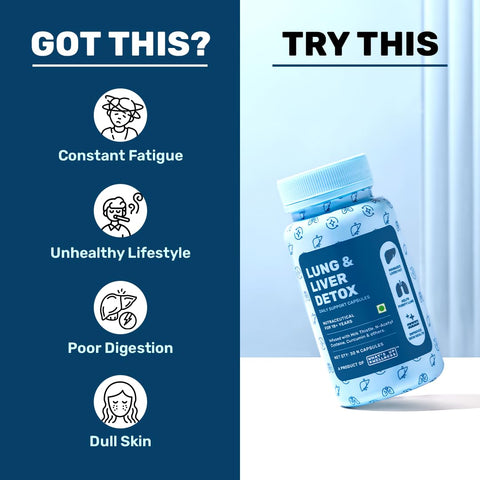 What'S Up Wellness Lung & Liver Detox Supplement Capsules 30