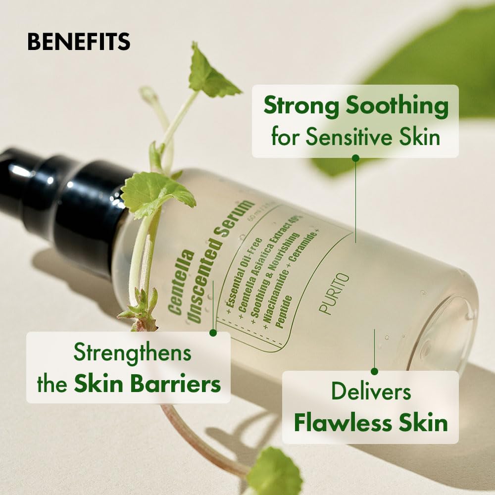 Purito Wonder Releaf Centella Serum Unscented - Face Treatment, 60ml - Image 3