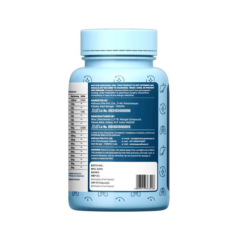 What'S Up Wellness Lung & Liver Detox Supplement Capsules 30