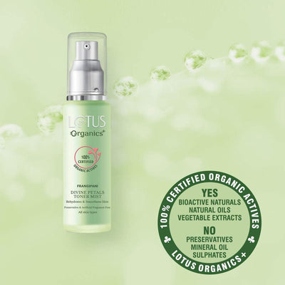 Lotus Organics+ Divine Petals Toner Mist - Face Serum Treatment, 50 ml - Image 3
