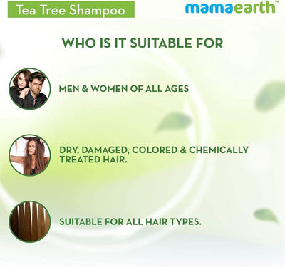 Mamaearth Tea Tree Anti-Dandruff Shampoo with Ginger Oil - 250ml - Image 6