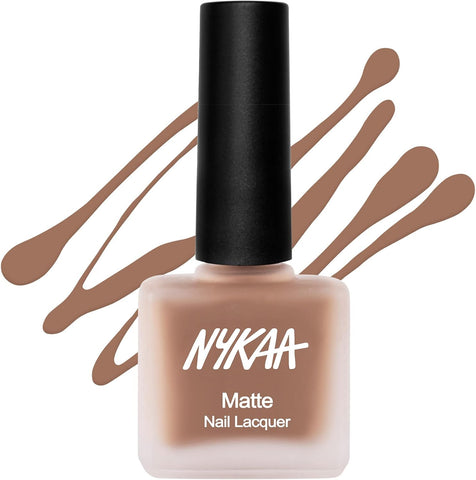 Nykaa Nude Matte Nail Enamel  French Toast  Shade No. 158