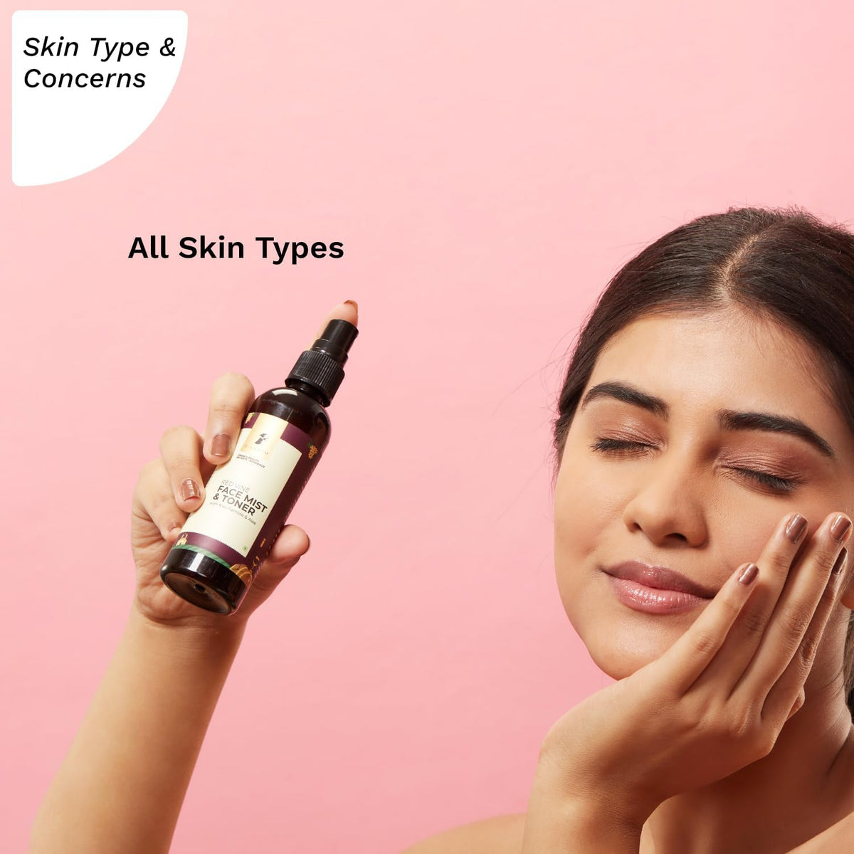 Pilgrim Alcohol Free Red Vine Face Toner - Face Cleanser - 100ml - Image 5