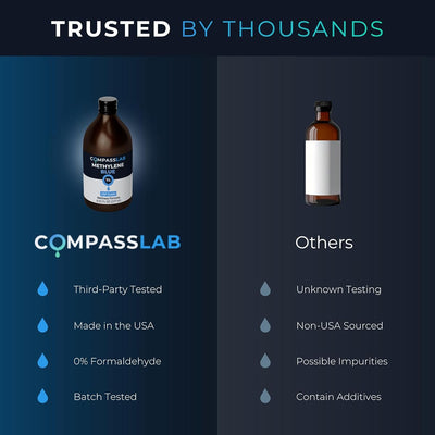 COMPASS LABORATORY Methylene Blue 1% Liquid - USP Grade, 237ml - Image 4
