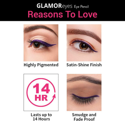 Nykaa Glamoreyes Eye Pencil - Violet Wizard 06 - Image 6