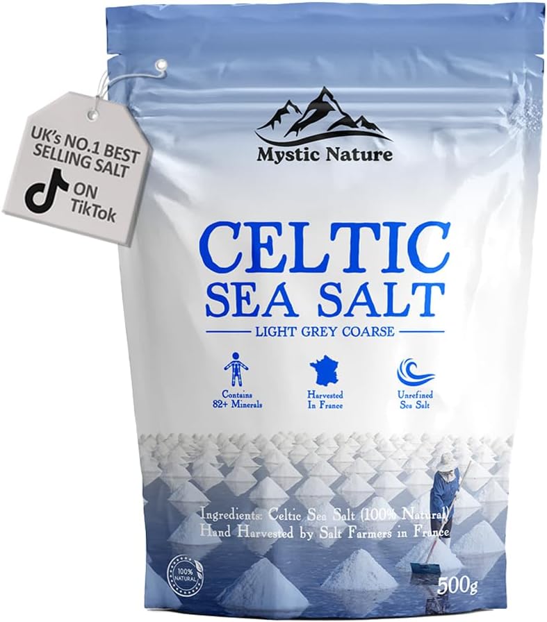 Buy Mystic Nature - CELTIC SEA SALT - Light Grey Coarse 500g Online