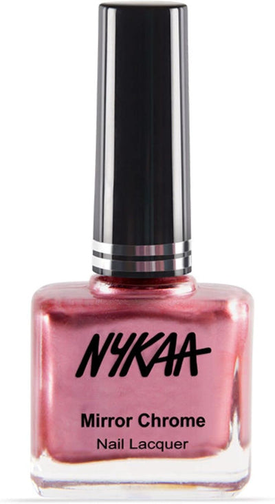 Nykaa Mirror Chrome Nail Lacquer Pink Pinwheel Shade No. 177 - 10 ml - Image 4