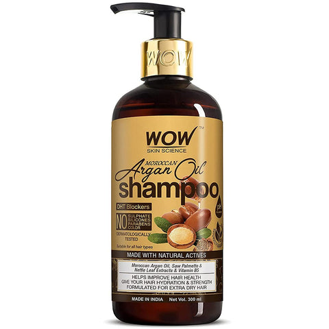 Wow Skin Science Moroccan Argan Oil Hair Care Kit - Consist Of Shampoo & Conditioner - Net Vol 600ml