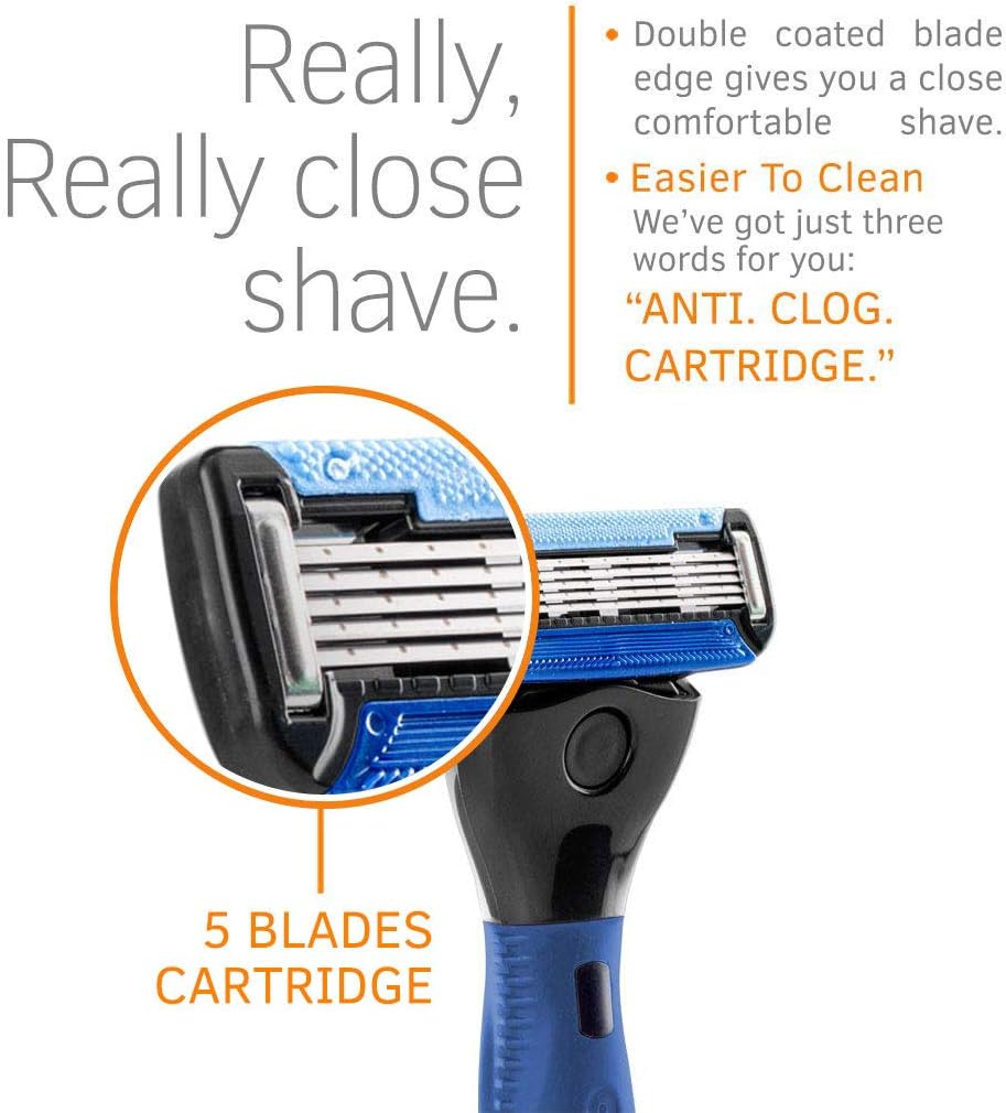 Ustra Gear5 Blade Razor for Men's Grooming - Precision Shave - Image 2