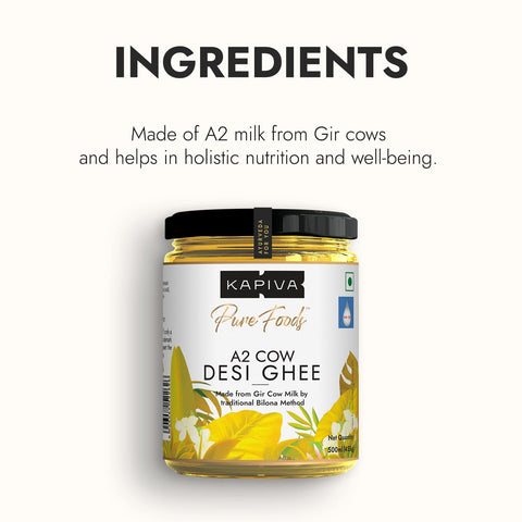 Kapiva A2 Cow Desi Ghee 500ml Buy One Get One