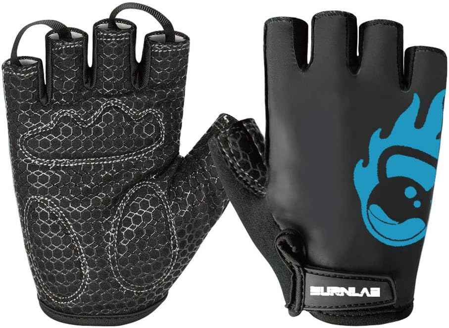 Burnlab Flex Gym Gloves for Men and Women - Textured Grip and Gel Padding - XL