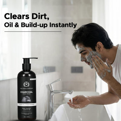 The Man Company Face Wash - Charcoal, Ylang Ylang & Argan, 100ml - Image 7