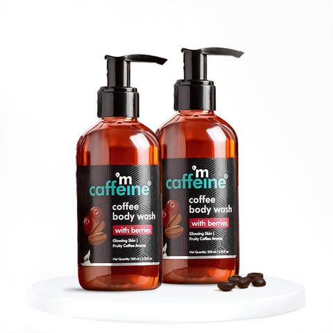 mCaffeine Coffee Body Wash with Berries Pack of 2