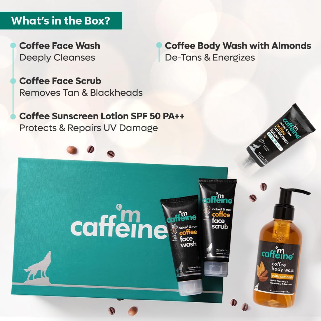 mCaffeine Coffee Moment Skin Care Gift Kit - Starter Kit with SPF 50 - Image 3