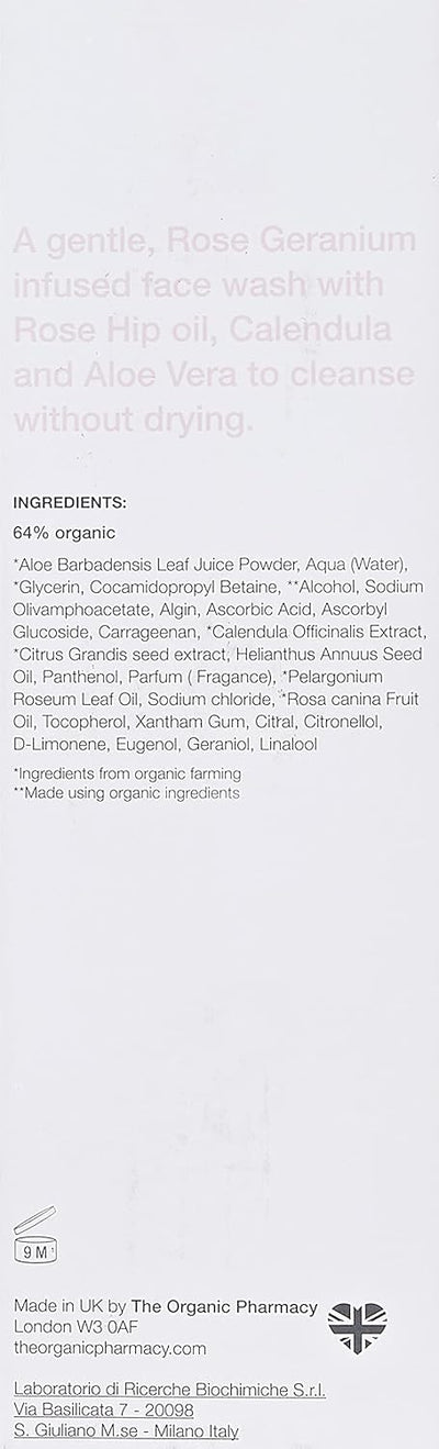 The Organic Pharmacy Rose Facial Cleansing Gel - 100ml - Image 3